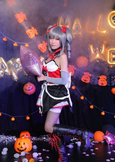 偶像大师灰姑娘女孩 神崎兰子万圣节COS 万圣节快乐