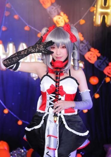 偶像大师灰姑娘女孩 神崎兰子万圣节COS 万圣节快乐
