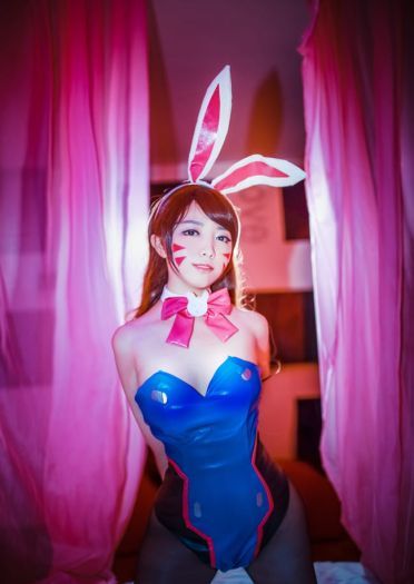 【授权】守望先锋 D.Va兔女郎&日常街拍COS