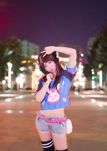 【授权】守望先锋 D.Va兔女郎&日常街拍COS