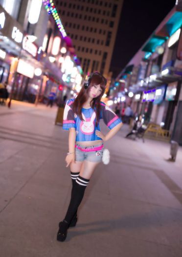 【授权】守望先锋 D.Va兔女郎&日常街拍COS