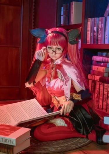 【授权】王者荣耀双马尾萝莉 暗夜萝莉安琪拉COS