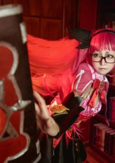 【授权】王者荣耀双马尾萝莉 暗夜萝莉安琪拉COS