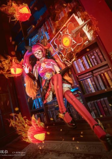 【授权】王者荣耀双马尾萝莉 暗夜萝莉安琪拉COS