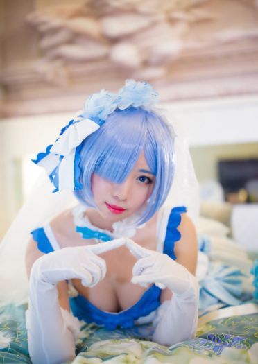 【授权】拉姆蕾姆花嫁COS 这一抹微笑由我来守护