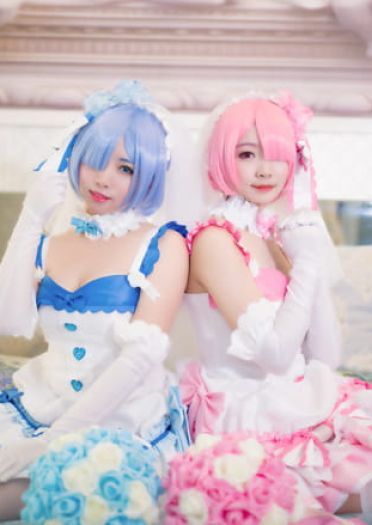 【授权】拉姆蕾姆花嫁COS 这一抹微笑由我来守护