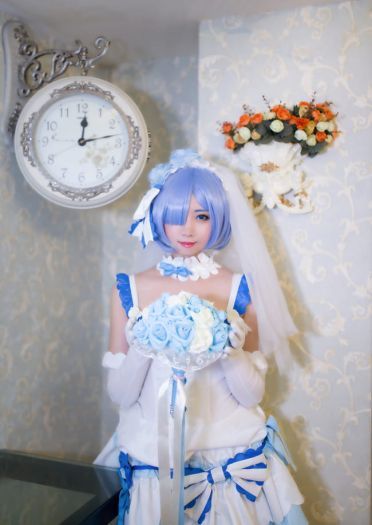 【授权】拉姆蕾姆花嫁COS 这一抹微笑由我来守护