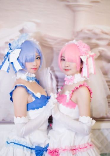 【授权】拉姆蕾姆花嫁COS 这一抹微笑由我来守护