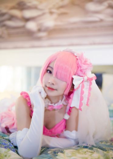 【授权】拉姆蕾姆花嫁COS 这一抹微笑由我来守护