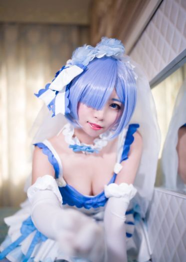 【授权】拉姆蕾姆花嫁COS 这一抹微笑由我来守护