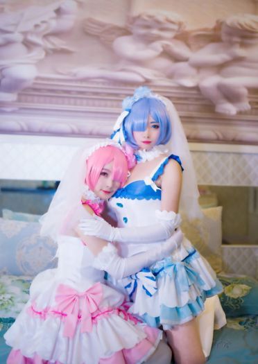 【授权】拉姆蕾姆花嫁COS 这一抹微笑由我来守护