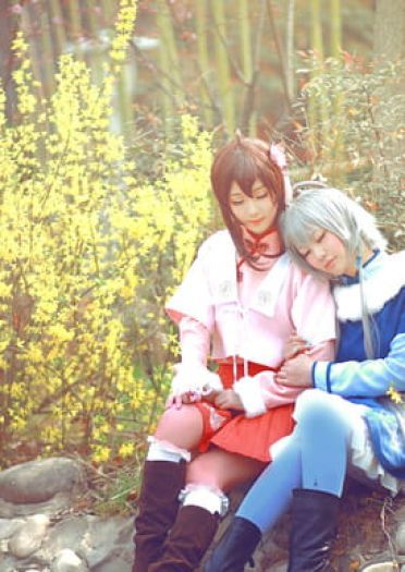 【授权】VOCALOID南北组 乐正绫&洛天依COS