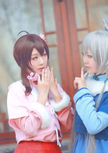 【授权】VOCALOID南北组 乐正绫&洛天依COS