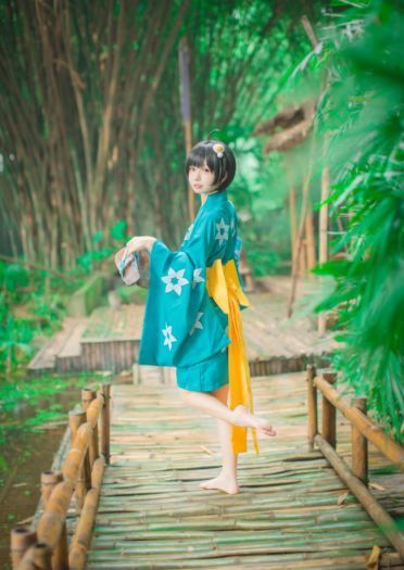 物语系列清纯少女 阿良良木月火COS