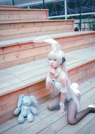 【授权】缘之空 童颜兔女郎 穹妹COS
