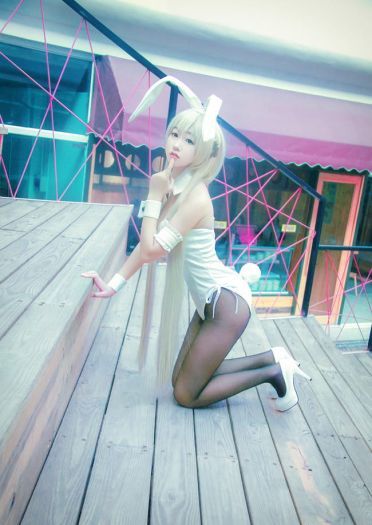 【授权】缘之空 童颜兔女郎 穹妹COS