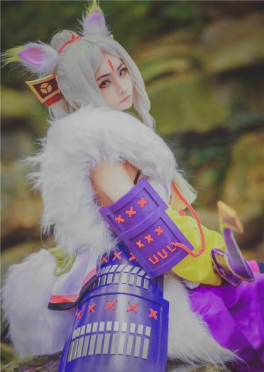 网易手游阴阳师sr式神白狼 森林之姬超还原cosplay