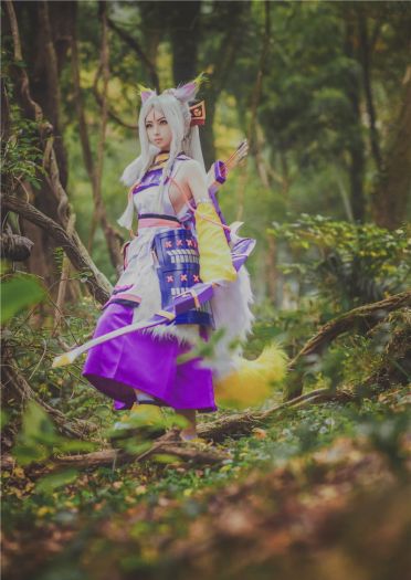 网易手游阴阳师sr式神白狼 森林之姬超还原cosplay