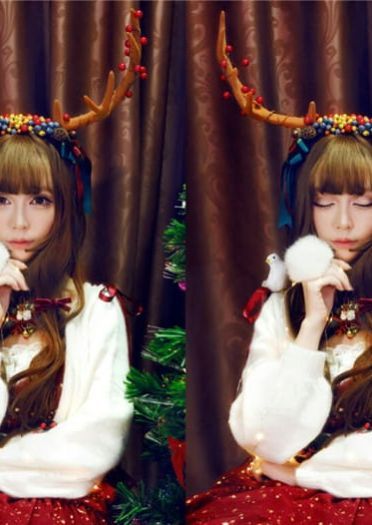 你见过这么可爱的驯鹿吗？圣诞快乐！