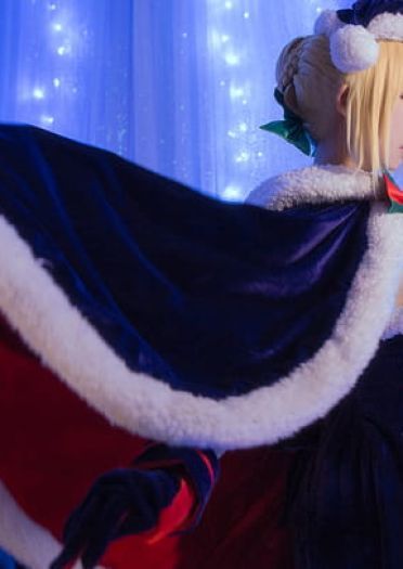 Fate圣诞装黑saber 阿尔托莉雅・潘德拉贡COS
