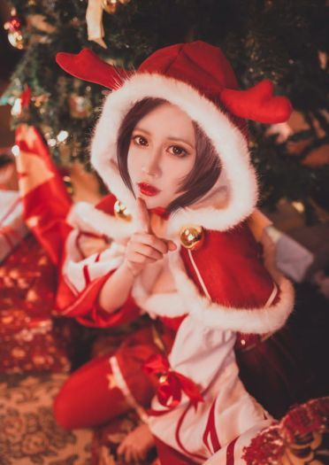 王者荣耀 圣诞恋歌貂蝉cosplay(1)