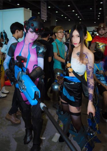 一枪 一个 守望先锋 黑百合cosplay(1)