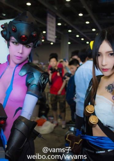 一枪 一个 守望先锋 黑百合cosplay(1)