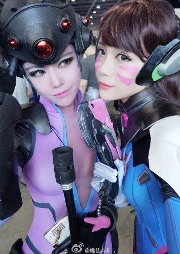 一枪 一个 守望先锋 黑百合cosplay(1)