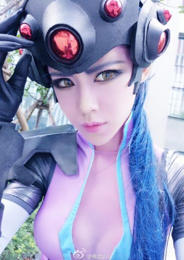 一枪 一个 守望先锋 黑百合cosplay(1)