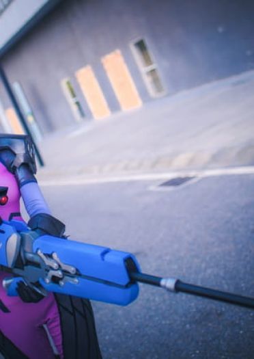 一枪 一个 守望先锋 黑百合cosplay(1)