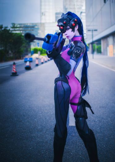 一枪 一个 守望先锋 黑百合cosplay(1)
