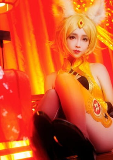 为什么会痛苦 一直微笑就好了 王者荣耀 妲己cosplay(1)