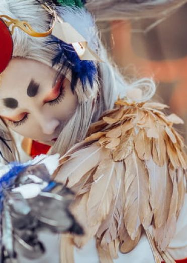 阴阳师手游 姑获鸟 金銮鹤羽皮肤 cosplay(1)