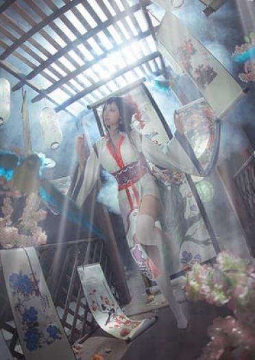 阴阳师手游 ssr式神 花鸟卷 cosplay(1)