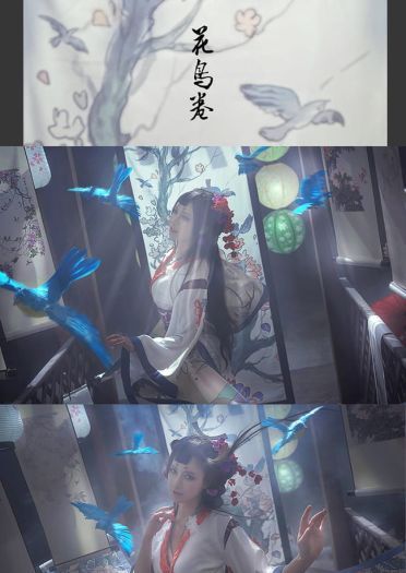 阴阳师手游 ssr式神 花鸟卷 cosplay(1)
