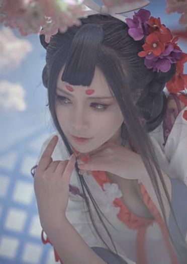 阴阳师手游 ssr式神 花鸟卷 cosplay(1)