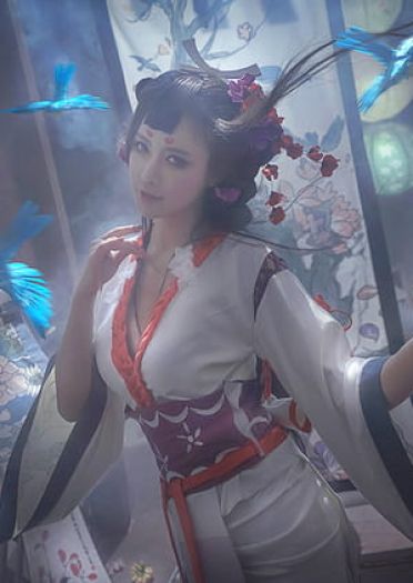 阴阳师手游 ssr式神 花鸟卷 cosplay(1)