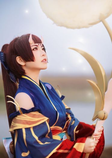 枯れ木に花咲さか 阴阳师手游莹草觉醒cosplay(1)