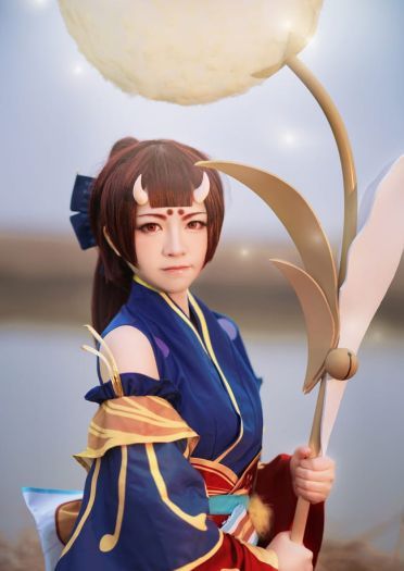 枯れ木に花咲さか 阴阳师手游莹草觉醒cosplay(1)