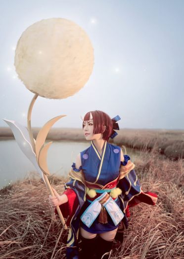 枯れ木に花咲さか 阴阳师手游莹草觉醒cosplay(1)
