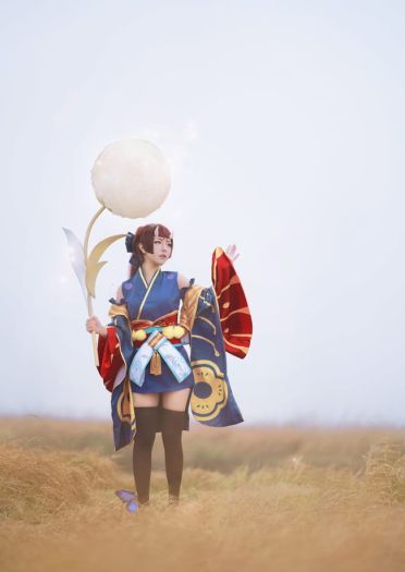 枯れ木に花咲さか 阴阳师手游莹草觉醒cosplay(1)