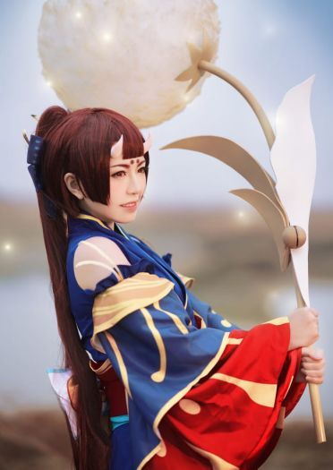 枯れ木に花咲さか 阴阳师手游莹草觉醒cosplay(1)