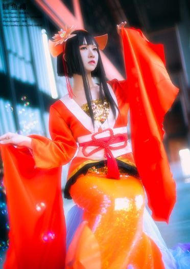 阴阳师手游 鲤鱼精 cosplay场照(1)