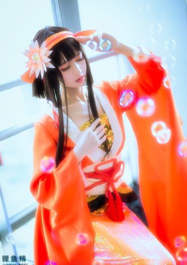 阴阳师手游 鲤鱼精 cosplay场照(1)