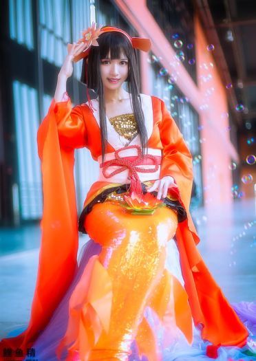 阴阳师手游 鲤鱼精 cosplay场照(1)