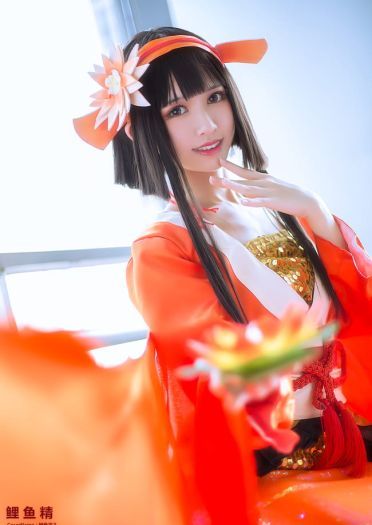 阴阳师手游 鲤鱼精 cosplay场照(1)