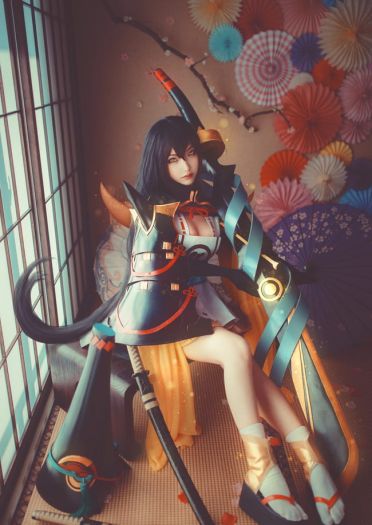 网易手游阴阳师 妖刀姬 超还原cosplay(1)