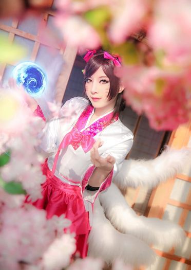 英雄联盟 高丽风情 阿狸 魅惑cosplay(1)