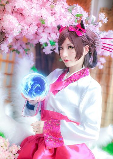英雄联盟 高丽风情 阿狸 魅惑cosplay(1)