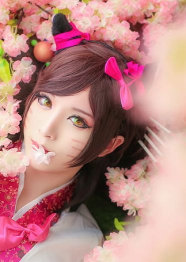 英雄联盟 高丽风情 阿狸 魅惑cosplay(1)